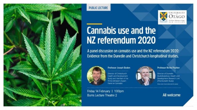 PUBLIC LECTURE: Cannabis use and the NZ referendum 2020